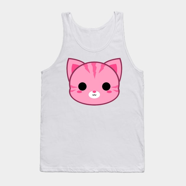 Cute Pinky Tabby Cat Tank Top by alien3287